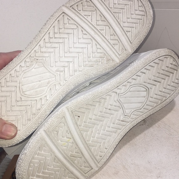 K Swiss shoe white on white leather ladies lace size 10. - Picture 8 of 9